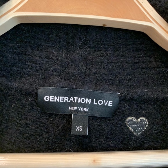 Generation Love Blossom Heart Embroidery Slouchy Oversized Cardigan Sweater - Picture 10 of 11